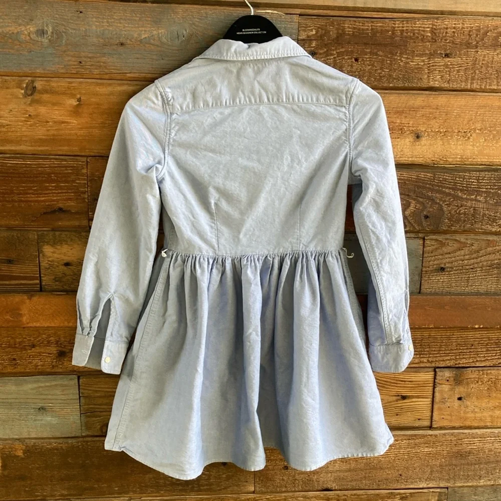 Polo Ralph Lauren Kids Blue Shirt Dress - Picture 4 of 4